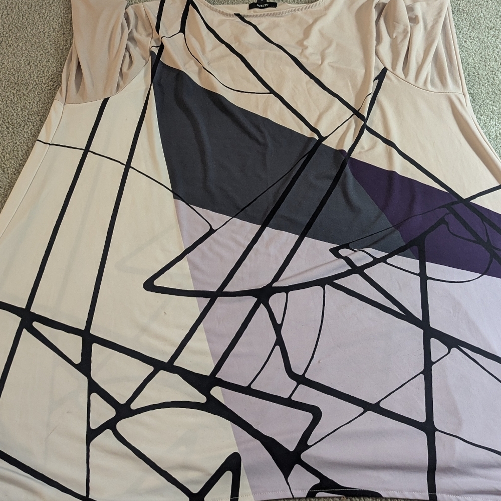 🔥 Sale ❤️‍🔥🌈Bell-out Blouse in Cream, Grey and Lavender